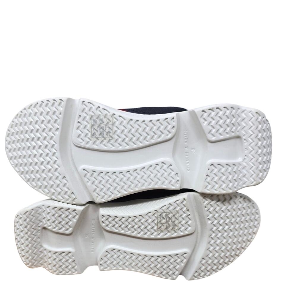 Charles And Keith Blue Red Hook Loop Closure Snea… - image 7